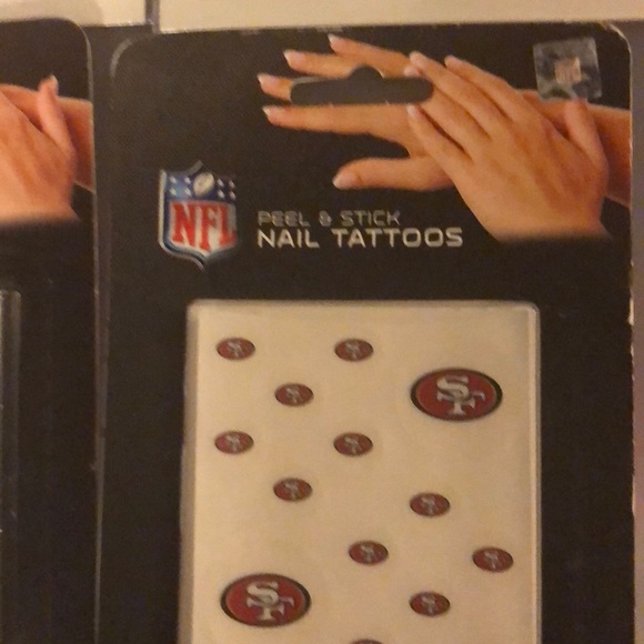 3/$20 49ers San Francisco NFL tattoos nail decal - Picture 3 of 5